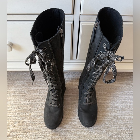 Sorel Shoes - Sorel Black Lace-Up Moto Boots